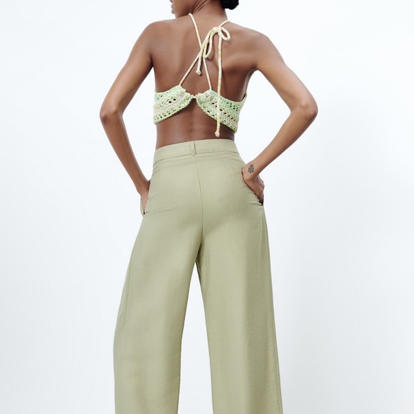 ZARA crochet KNIT TOP - Picture 8 of 11